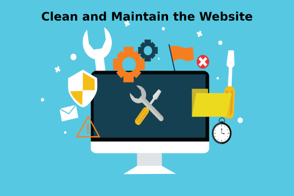 Clean and Maintain Website